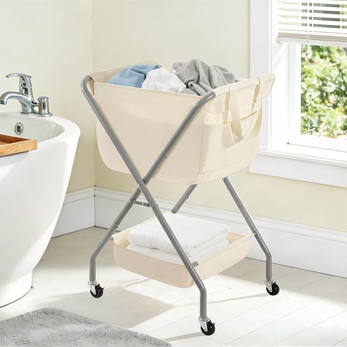 STORAGE MANIAC Collapsible Laundry Cart - Image 8