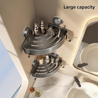 VOLPONE Corner Shower Caddy Suction Cup Shower Shelf Corner No Drilling - Image 4