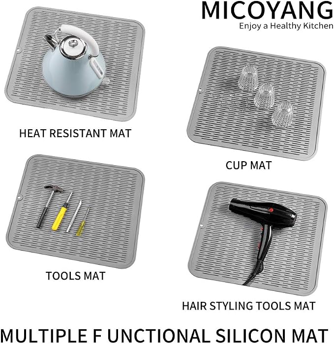 Silicone Dish Drying Mat for Multiple Usage, Easy clean, Eco-friendly, - Image 4