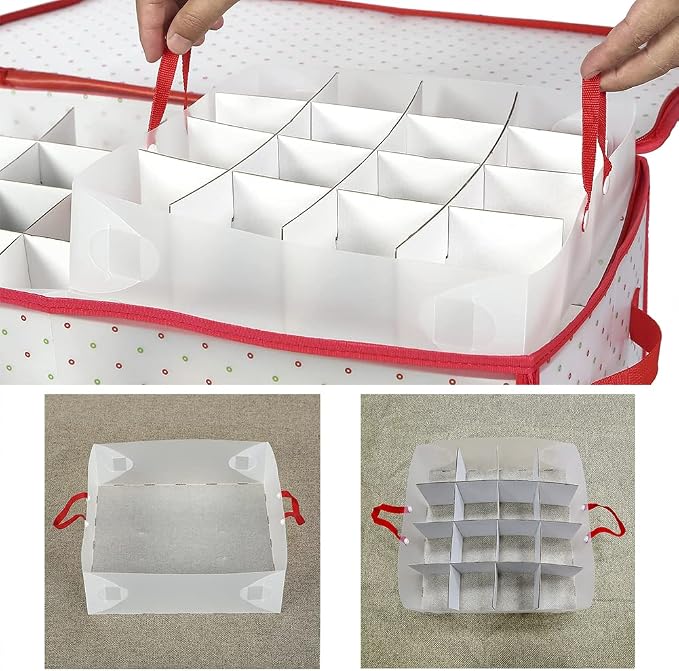 Sattiyrch Plastic Christmas Ornament Storage Box - Image 6