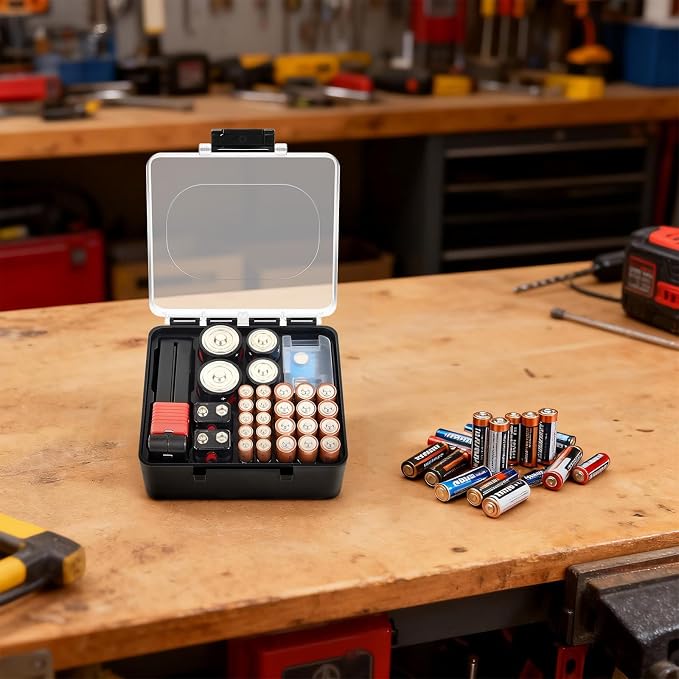 Battery Storage Organizer Box, Holder Container Bag - Image 8
