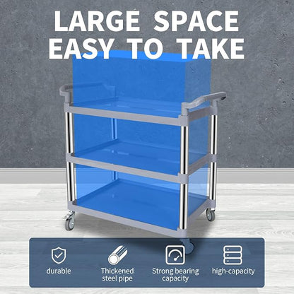 UNICOO 3-Tier Heavy Duty Rolling Utility Cart - Image 2