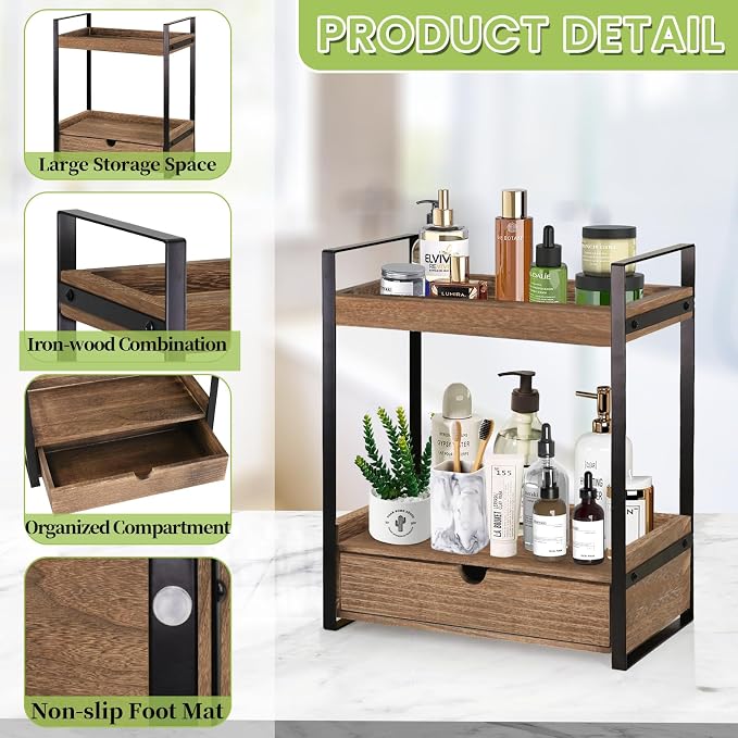 Ukonvi 2-Tier Bathroom Organizer Countertop - Image 7