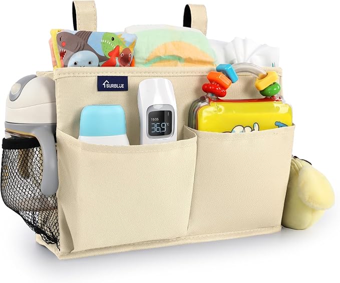 Surblue Bedside Caddy Hanging Organizer Storage Bag Pocket by SURBLUE