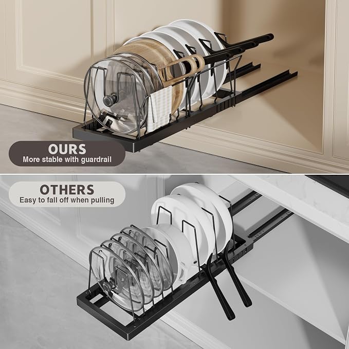 2 Pack Pots and Pans Organizer Under Cabinet - Image 5
