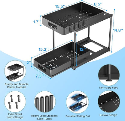 2 Pack Under Sink Organizer - Image 3