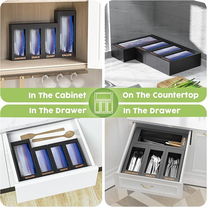 DALSHABET Bamboo Storage Bag Organizer - Image 7