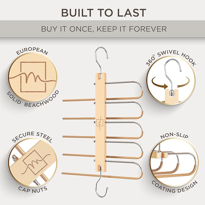 MORALVE Pants Hangers Space Saving - Image 2