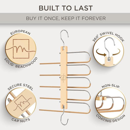 MORALVE Pants Hangers Space Saving - Image 2