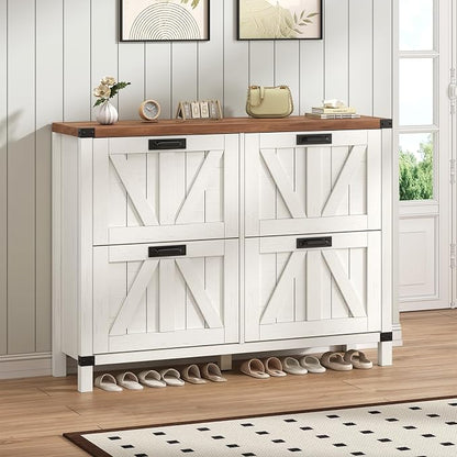 47" Farmhouse Shoe Cabinet - Image 8