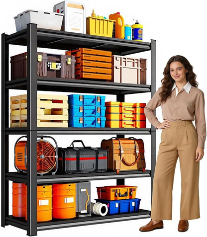 36" W Storage Shelves 5 Tier Garage Shelving Heavy Duty Shelving 2000 LBS by KILISTEELS