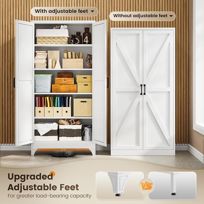 Yizosh Metal Storage Cabinet - Image 8