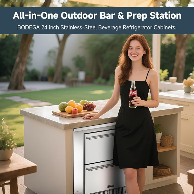 BODEGA 24Inch Stainless-Steel Outdoor Kitchen Cabinet - Image 6
