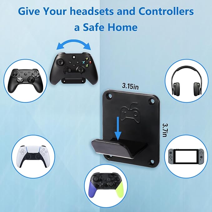 Controller Holders Wall Mount 3 Pack Wall Stands - Image 4