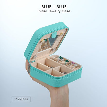 Parima Initial Jewelry Box for Women Girls, Jewelry Travel Case | Chenille - Image 2