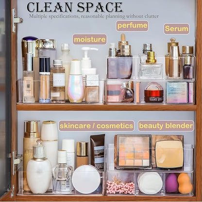 Acrylic Organizer 4-piece Makeup Organizer Countertop - Image 5