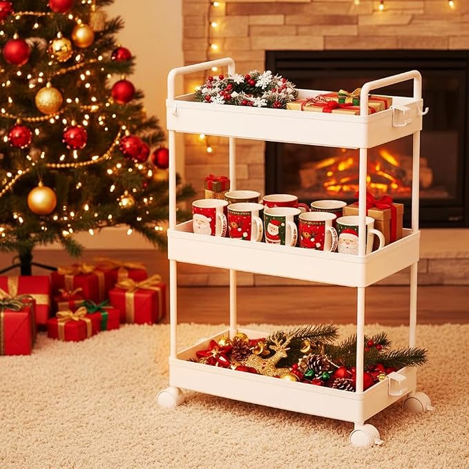 Ronlap 3 Tier Slim Rolling Storage Cart - Image 7