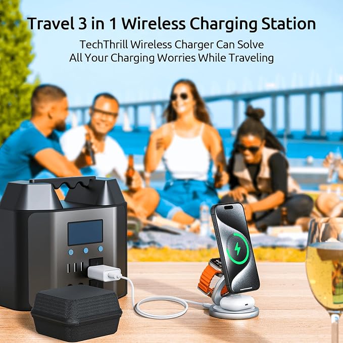 3 in 1 Charging Station for Apple Magsafe Travel Charger for Multiple Devices - Image 7