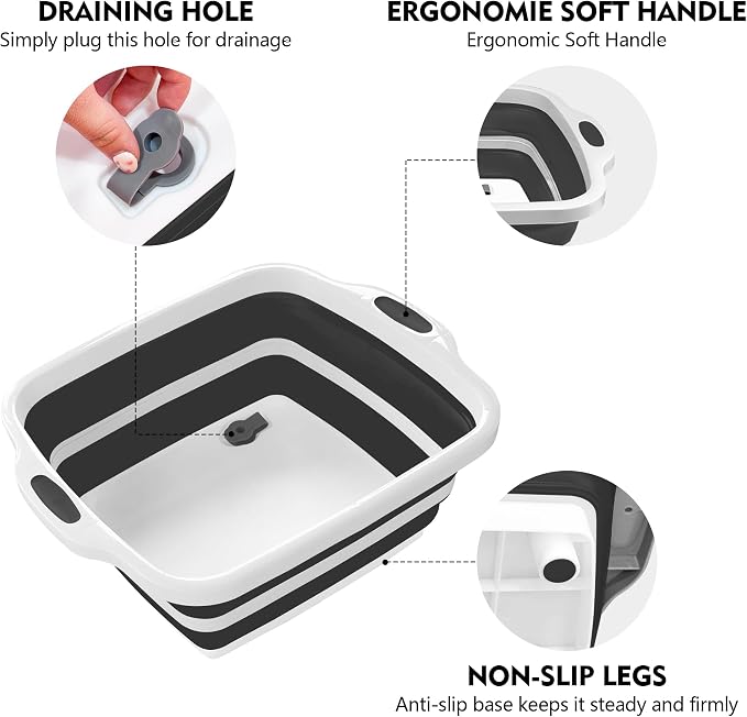 8L/16L BBQ Prep Tub with Cutting Board, Lid & Complimentary Mitts/Gloves – - Image 8