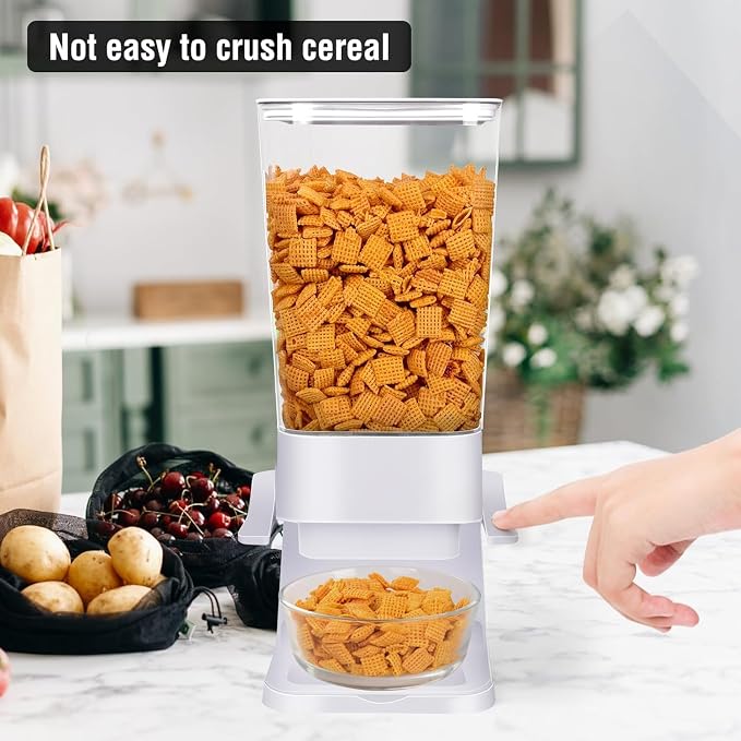 Cereal Dispenser Countertop 3pcs, 5.5L Cereal Containers Storage Dispenser - Image 5