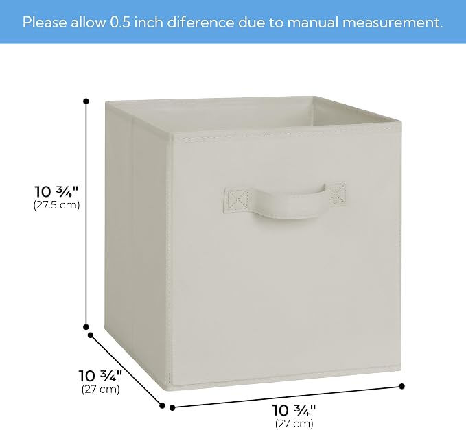 Cupic Cupid 11 Inch Storage Cube, Fabric Cube Storage Bin - Image 3