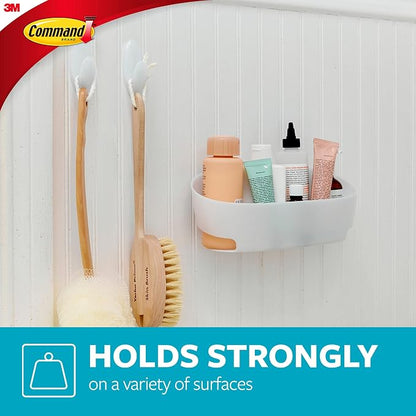 Command Bathroom Accessories, 5 Piece Bathroom Organizer Set - Image 3