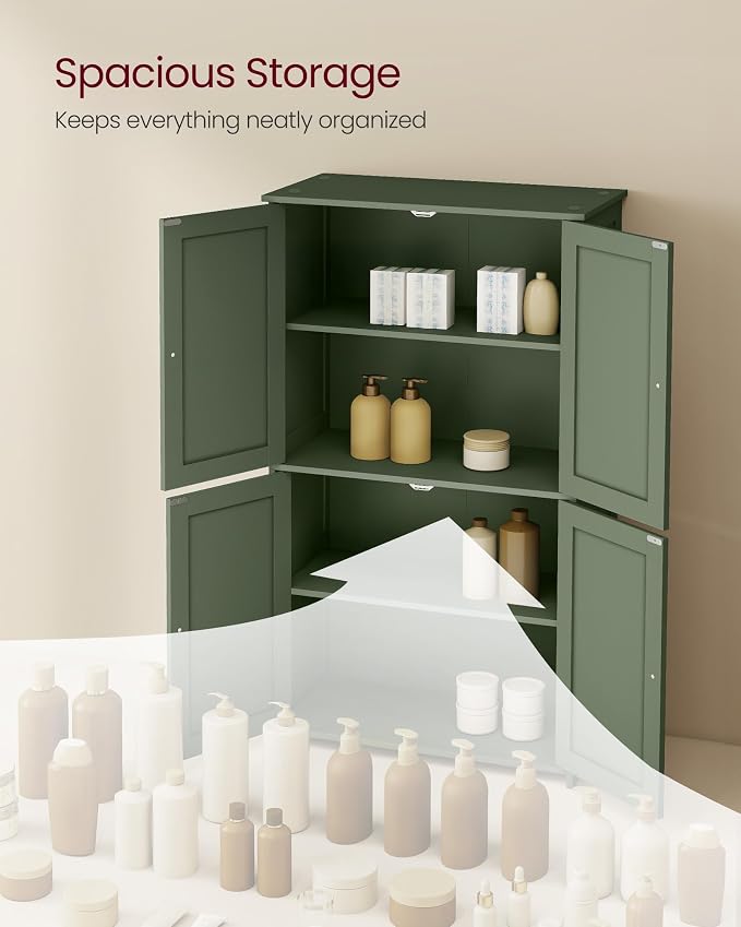 VASAGLE Floor Storage Cabinet, Shaker Cabinet - Image 3