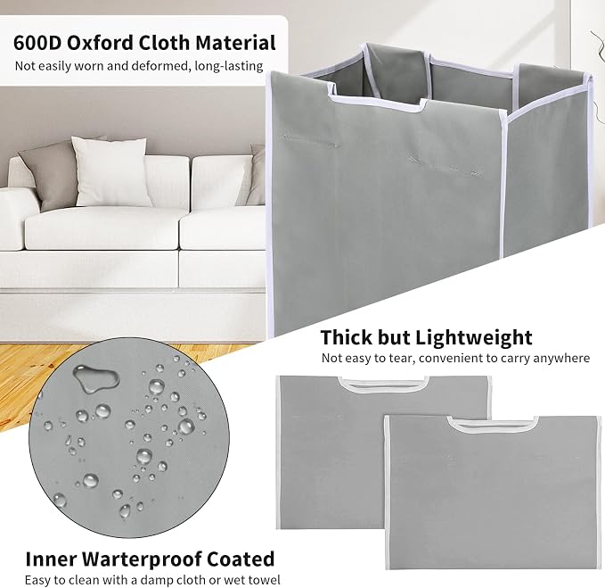 3 Bag Laundry Sorter Replacement Bags - Image 3