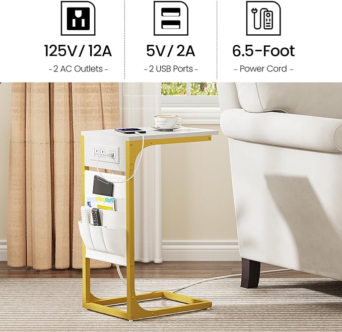 TUTOTAK C Shaped End Table - Image 6