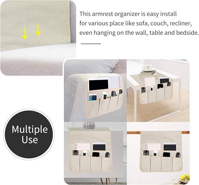 Sofa Armrest Organizer, Remote Control Holder - Image 5