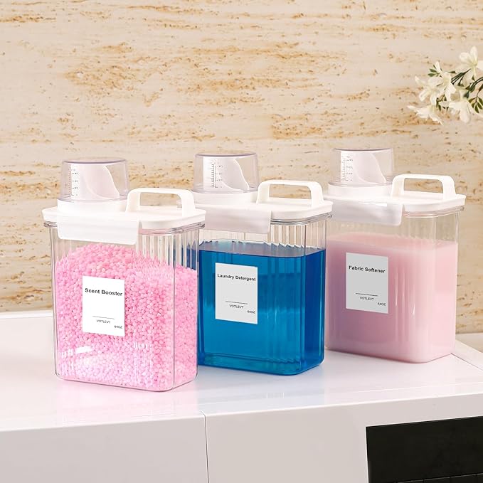 64 OZ Laundry Detergent Dispenser, Liquid Laundry Soap Dispenser, Fabric - Image 5