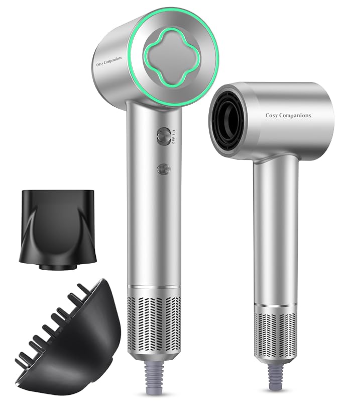 Hair Dryer - 150000 RPM High-Speed Brushless Motor Negative Ionic Blow Dryer by CosyCompanions