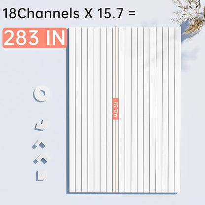 Yecaye PVC Wire Covers for Cords on Wall, One-Cord Cable Concealer Kit - Image 3