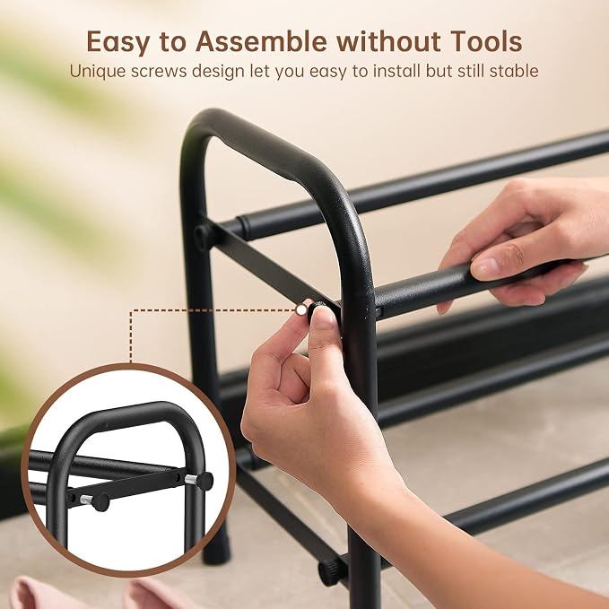 Gonfoam Expandable 2-Tier Shoe Rack - Image 3