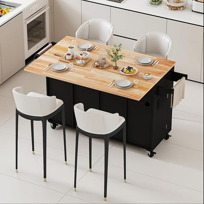 59’’ Rolling Kitchen Island Cart - Image 5