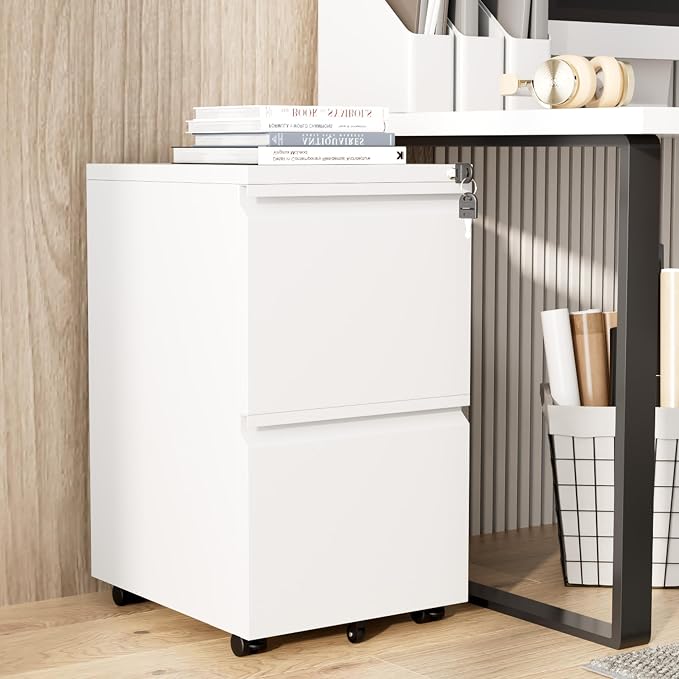 Greenvelly 2 Drawer Mobile File Cabinet - Image 9