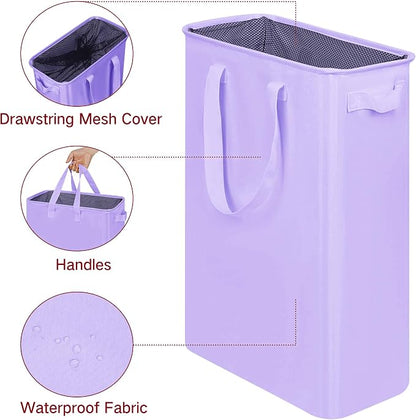 efluky Slim Laundry Basket, Narrow Laundry Hamper - Image 3
