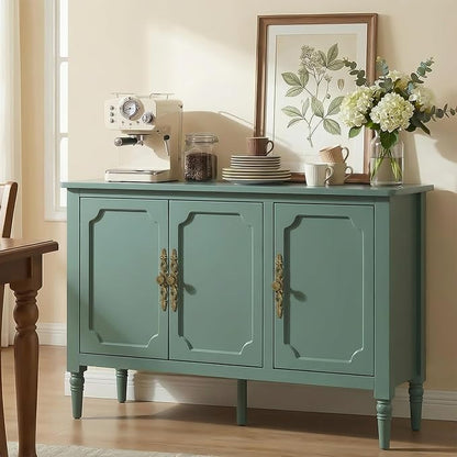 RoyalCraft Buffet Cabinet with 3 Doors, Mid-Century Modern Sideboard with - Image 7