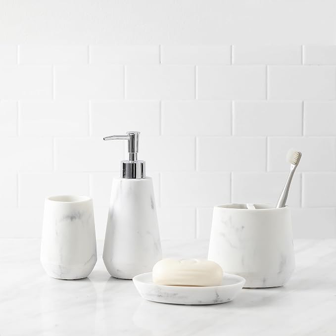 4 Piece Modern Bathroom Accessory Set by QLDESIGN
