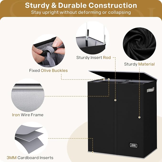 SOLEDI Double Laundry Hamper - Image 10