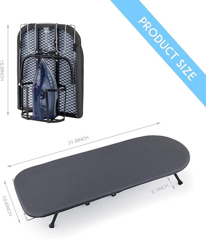BiJun Small Ironing Board, Foldable Table Top Ompact Portable Mini Ironing - Image 6