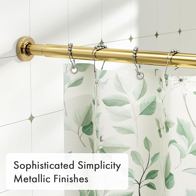AmazerBath Spring Tension Shower Curtain Rod, 31-75 Inches Heavy Duty Tension - Image 4