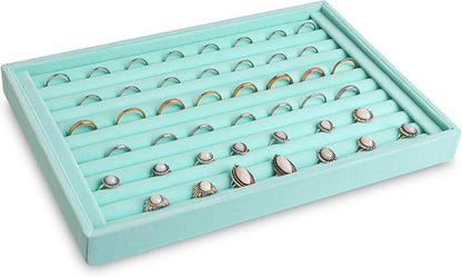 Frebeauty Stackable Velvet Jewelry Organizer Trays - Image 5