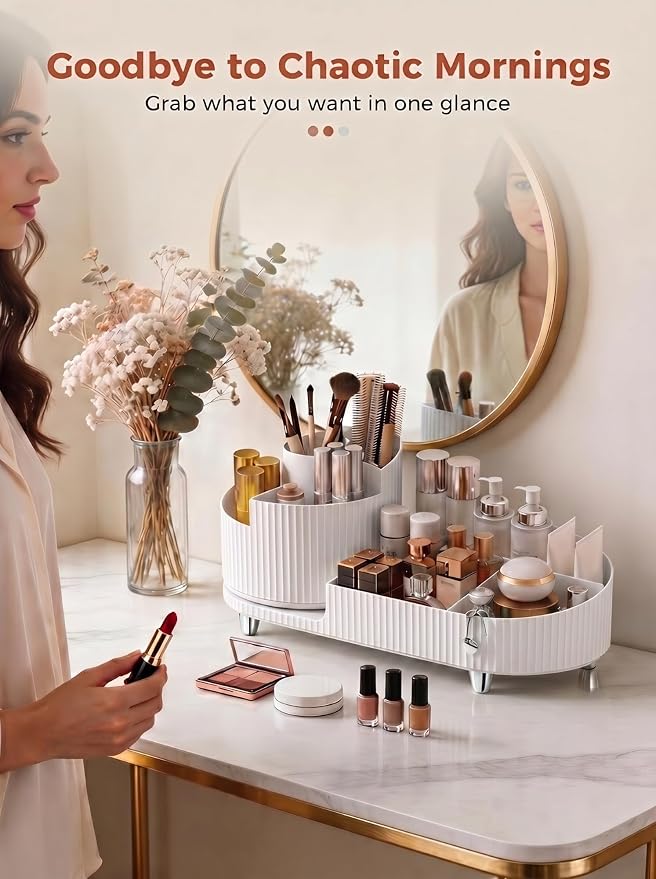Booklov Rotating Makeup Caddy Organizer - Image 5