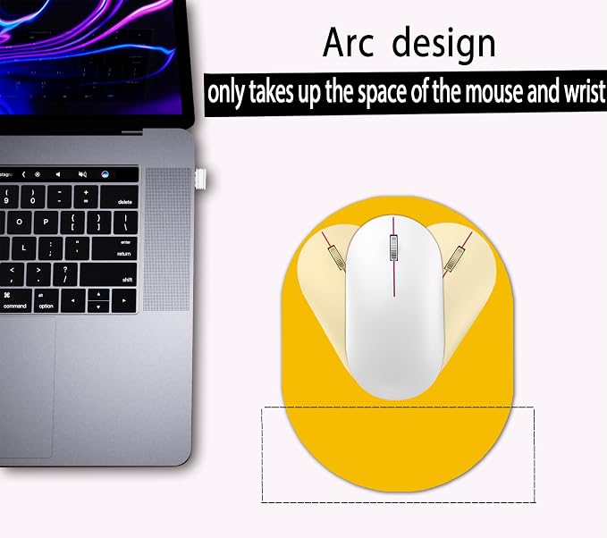Small Mouse Pad, Waterproof and Non-Slip Rubber Bottom, Wireless Mouse - Image 2
