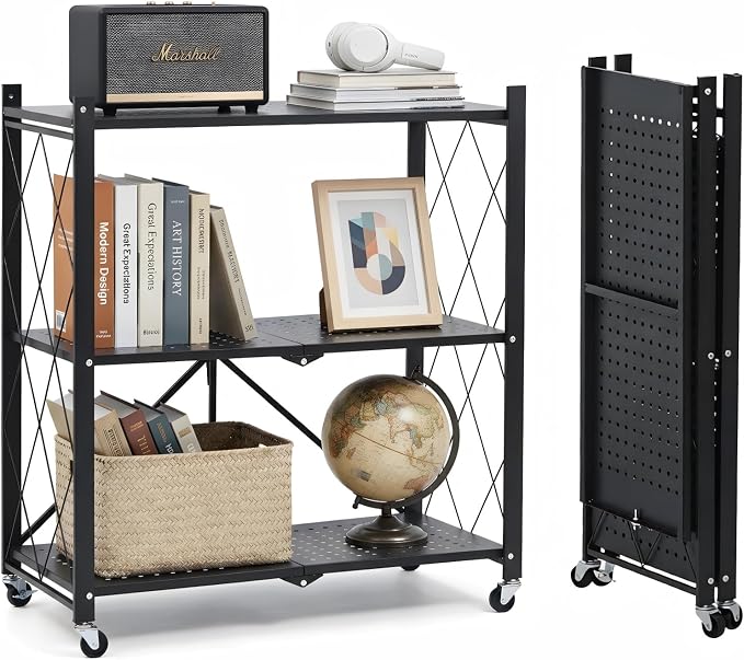 3 Tier Foldable Storage Shelves by Unknown