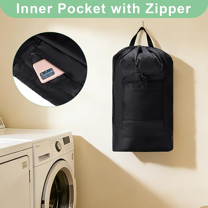Backpack Laundry Bag, Large Travel Laundry Bags - Image 5