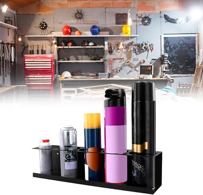 QWORK Heavy-Duty Aerosol Spray Can Holder Rack Organizer, Powder-Coated - Image 8