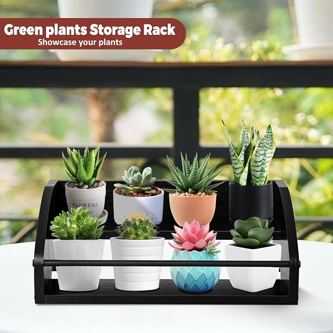 Liquor Bottle Display Shelf, Coffee Syrup Rack Organizer, 2 Step Countertop - Image 8