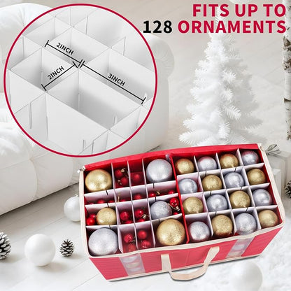 DIMESHY Large Christmas Ornament Storage Box - Image 3